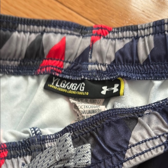 Under Armour Black and Red Athletic Shorts with Sleek Design - Picture 2 of 5